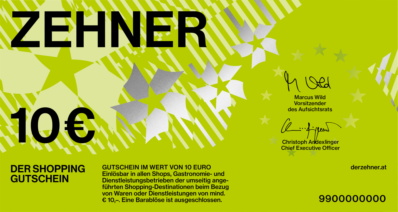 Zehner Gutschein
